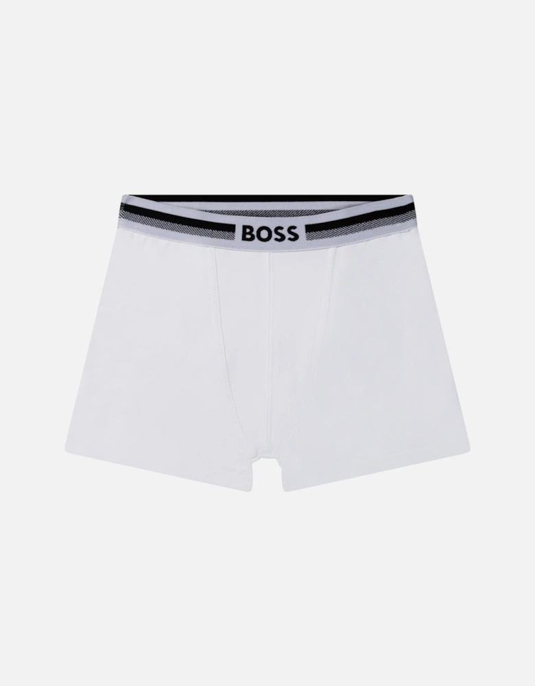 Juniors 2-Pack Boxer Shorts (Black/White)