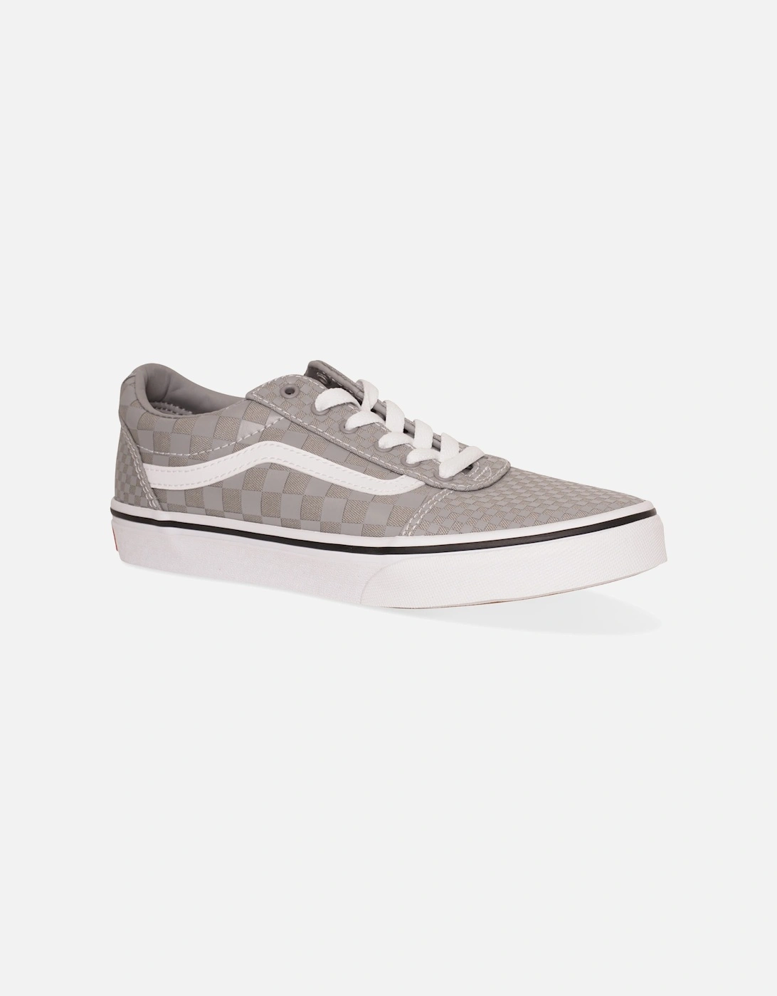 Kids Juniors Ward Tonal Mix Check Trainer (Grey), 4 of 3