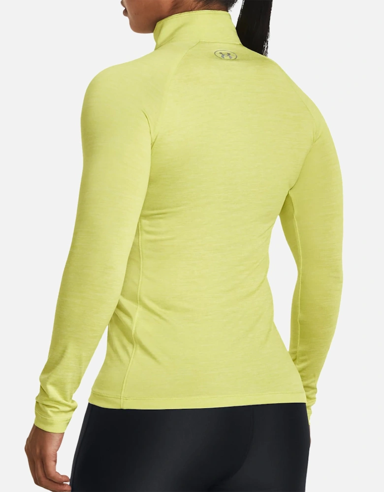 Womens Tech Twist 1/2 Zip Sweatshirt (Lime)