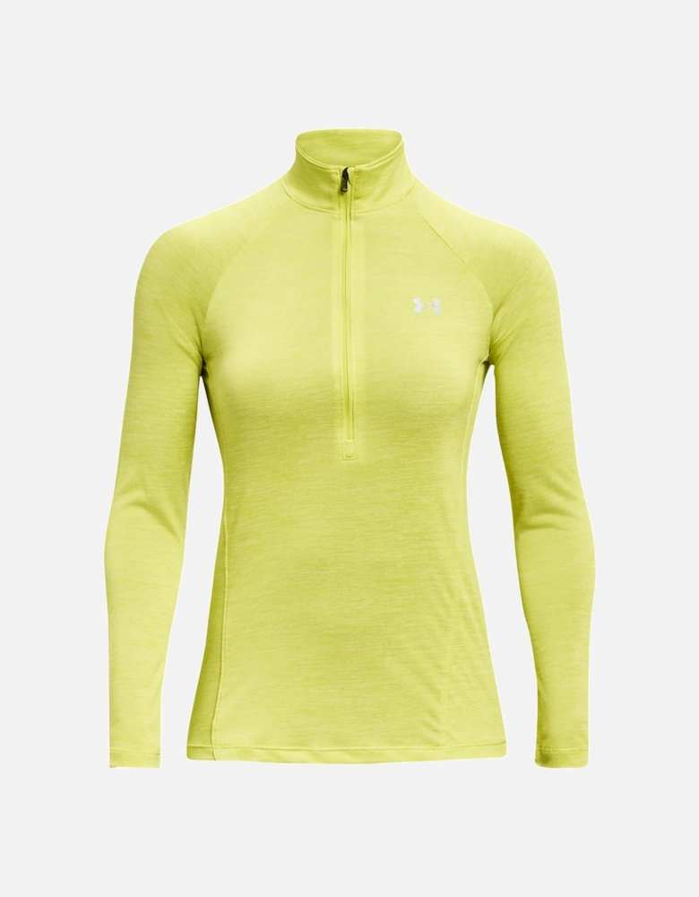 Womens Tech Twist 1/2 Zip Sweatshirt (Lime)