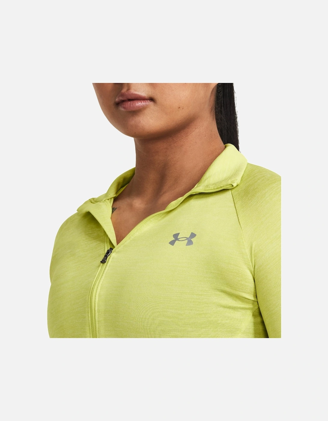 Womens Tech Twist 1/2 Zip Sweatshirt (Lime)