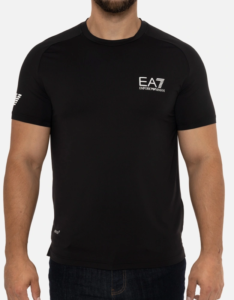 Mens Ventus 7 Small Logo T-Shirt (Black)