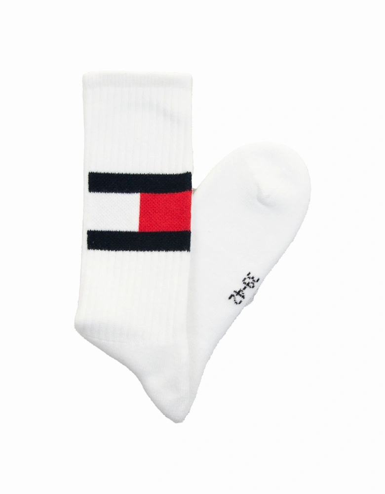 Mens Flag Socks (White)