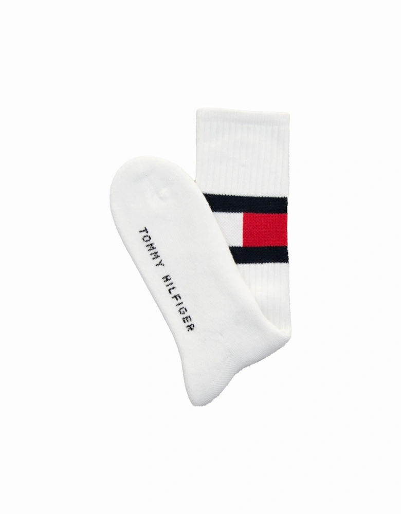 Mens Flag Socks (White)