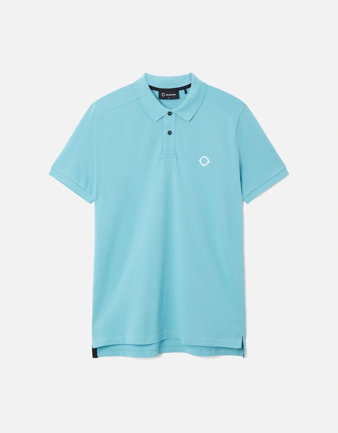 Mens S/S Pique Polo Shirt (Sea Blue), 4 of 3