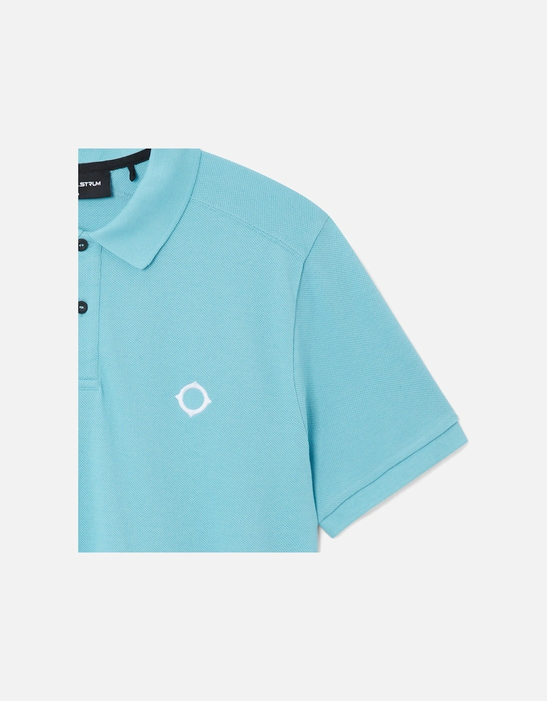 Mens S/S Pique Polo Shirt (Sea Blue)