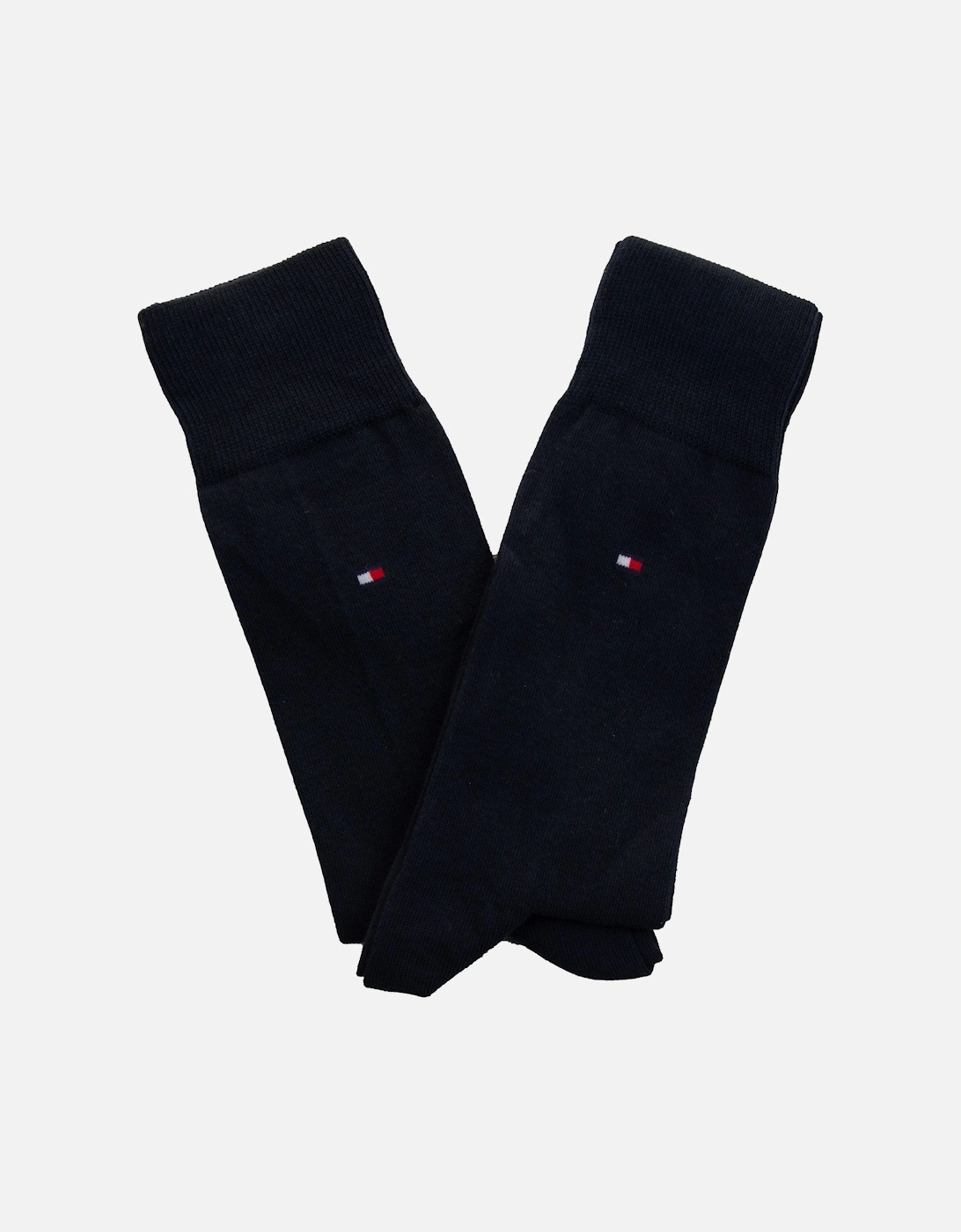 Mens 2pkt Classic Socks (Navy), 4 of 3