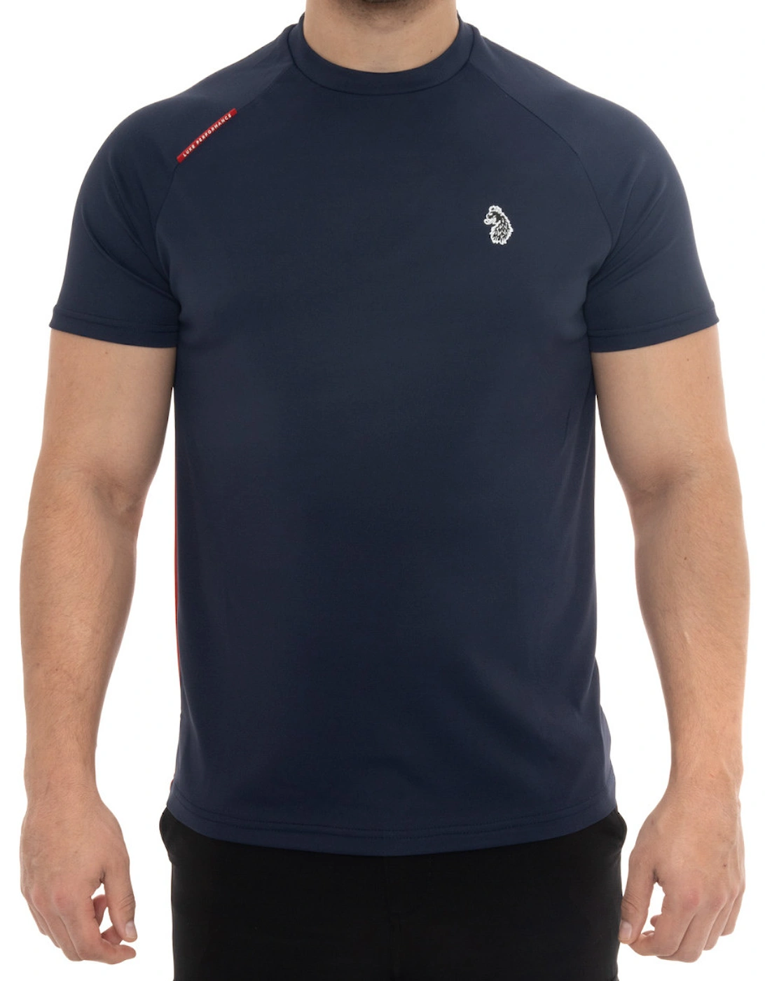 Luke Mens Cruch Perfromace T-Shirt (Navy/Red), 7 of 6