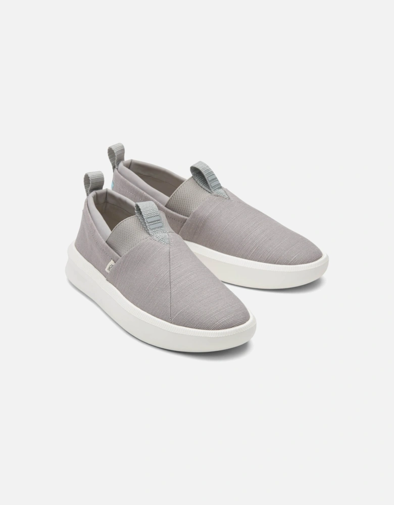 Mens Heritage Canvas Slip-On Shoes (Grey)