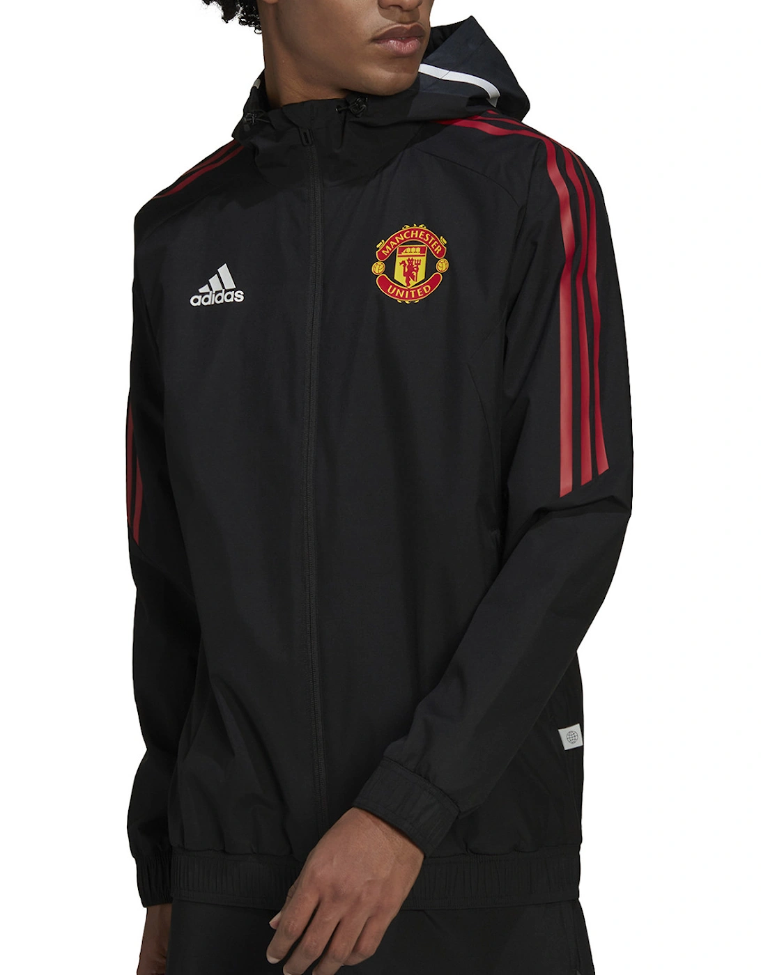 Mens Manchester United All Weather Jacket (Black), 5 of 4