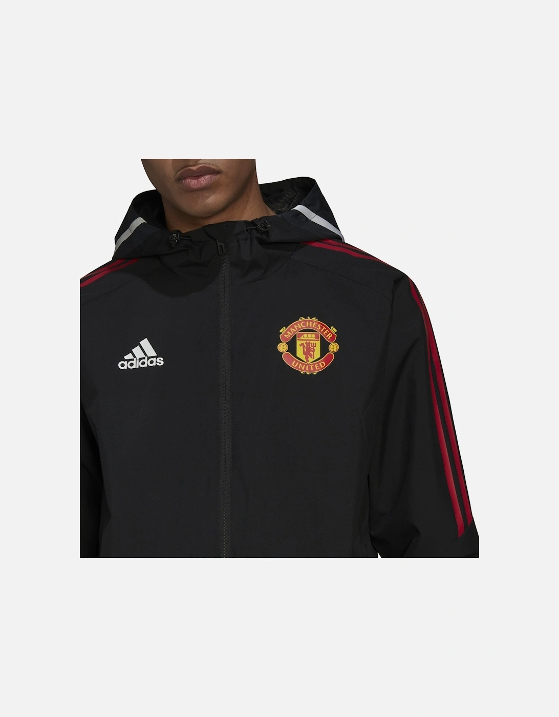 Mens Manchester United All Weather Jacket (Black)