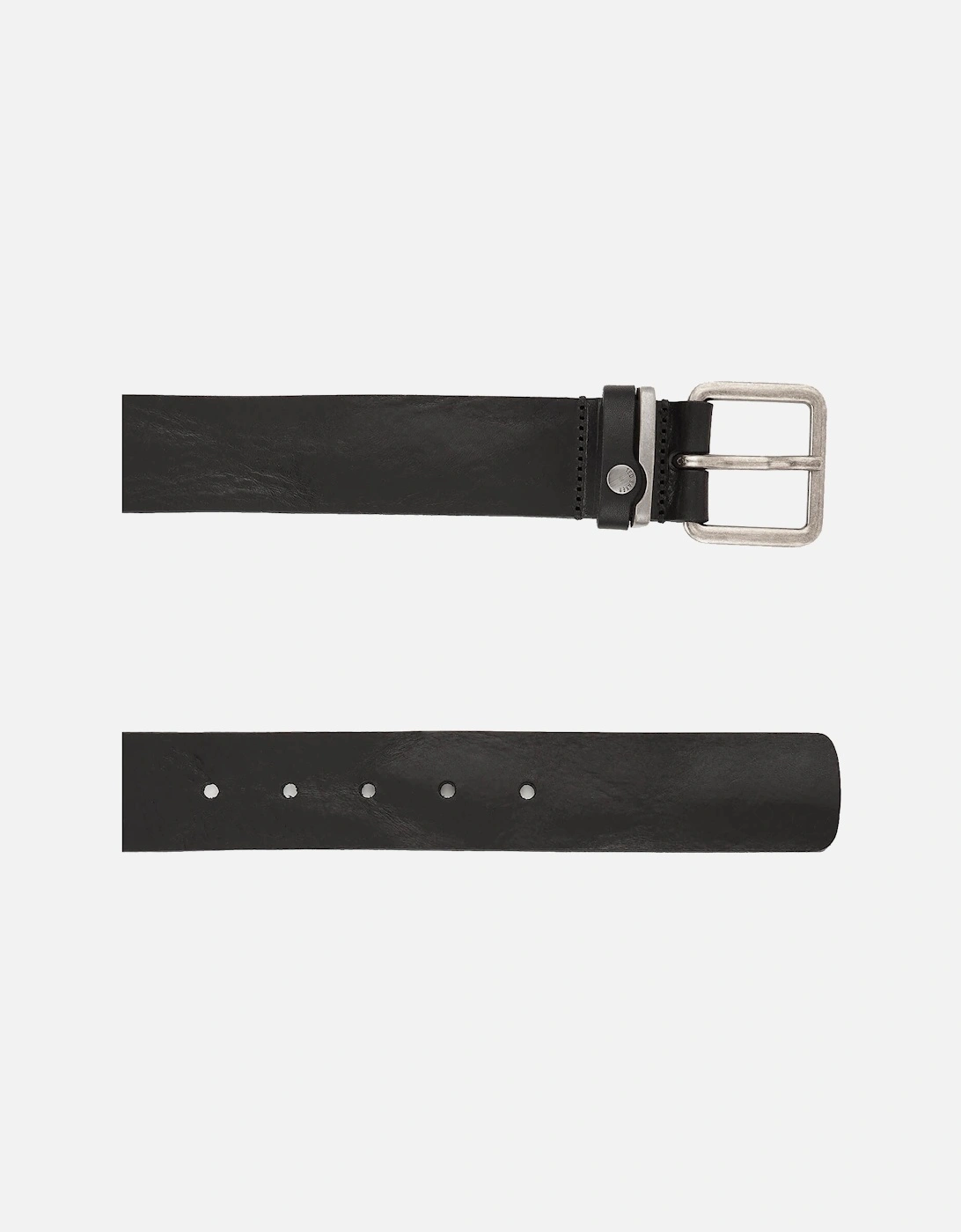 Mens Katchup Leather Belt (Black)