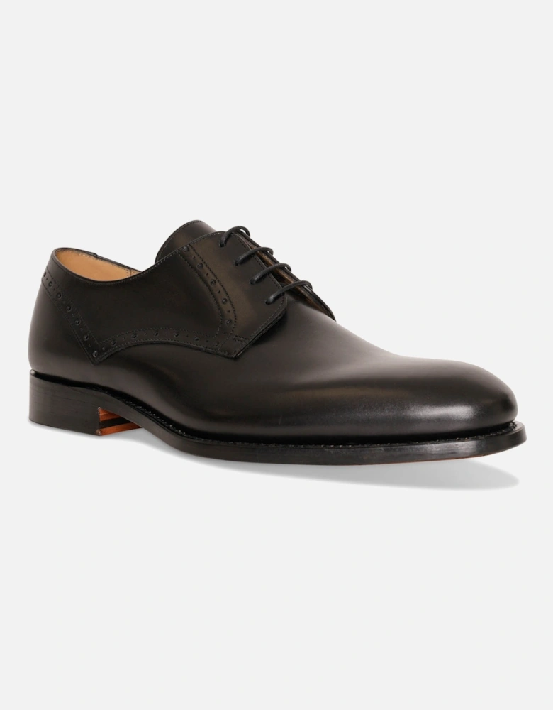 Mens Trent Derby Shoes (Black)