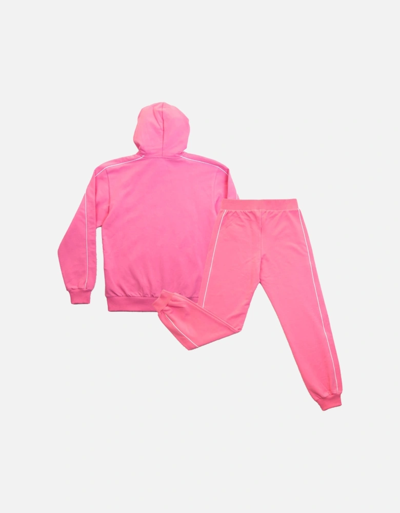Juniors Hooded Tracksuit (Pink)