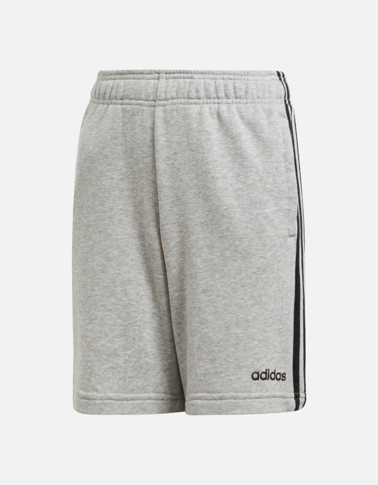 Juniors Essentials 3-Stripe Knit Shorts  (Grey)