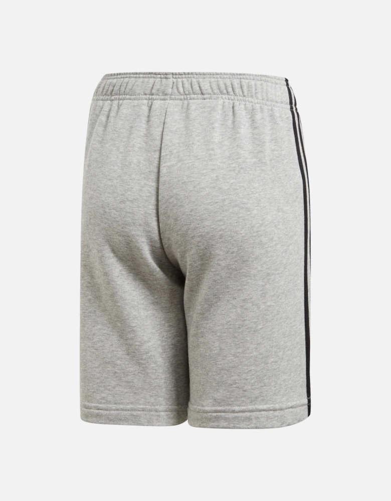 Juniors Essentials 3-Stripe Knit Shorts  (Grey)
