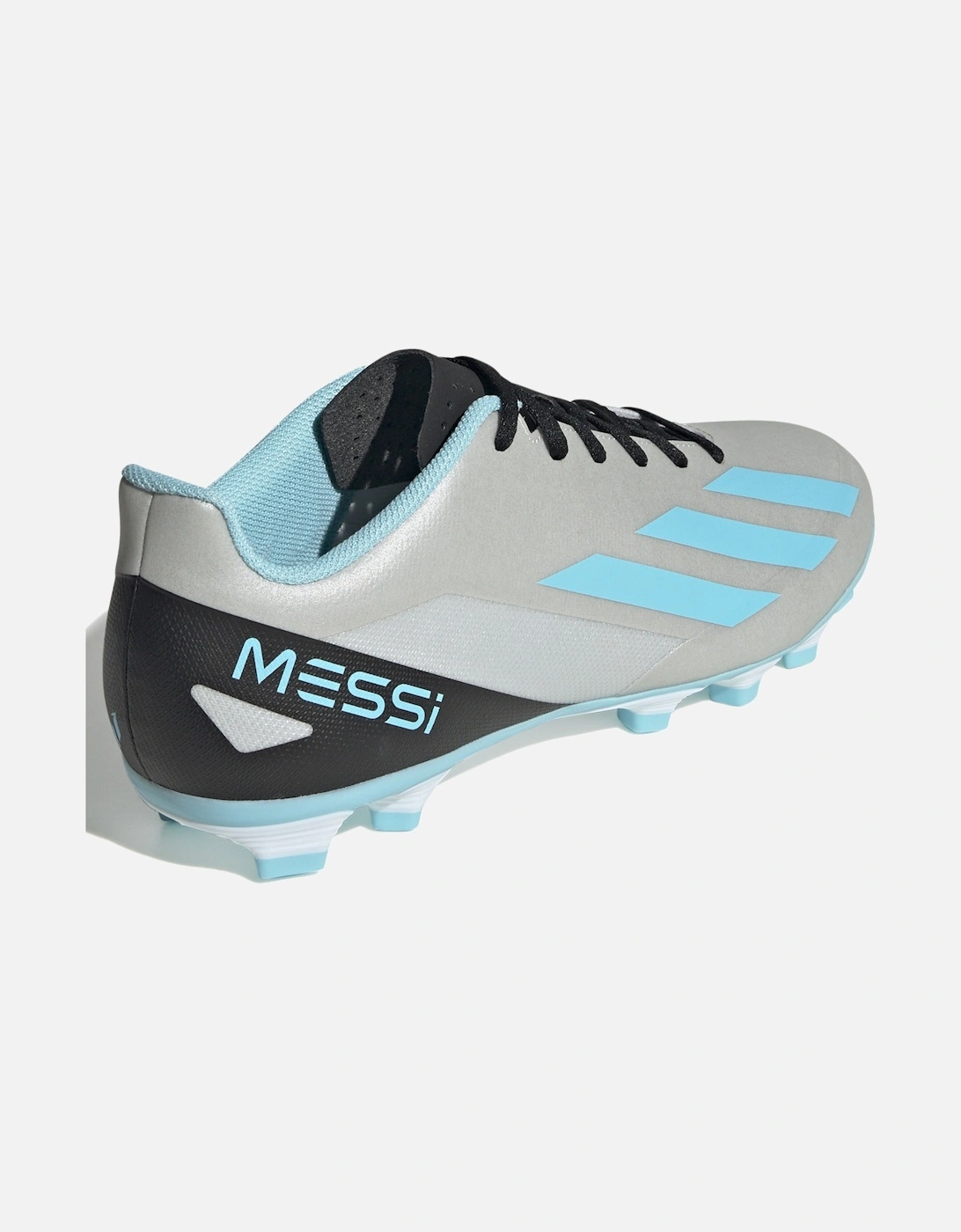 Mens X Crazyfast Messi.4 FXG Football Boots (Silver)