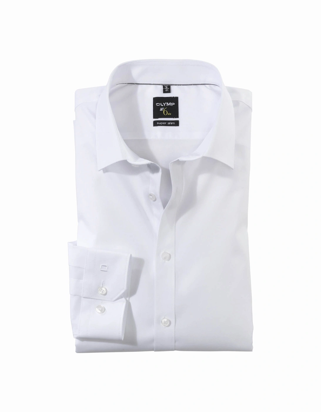 Mens Super Slim L/S Shirt (White), 2 of 1