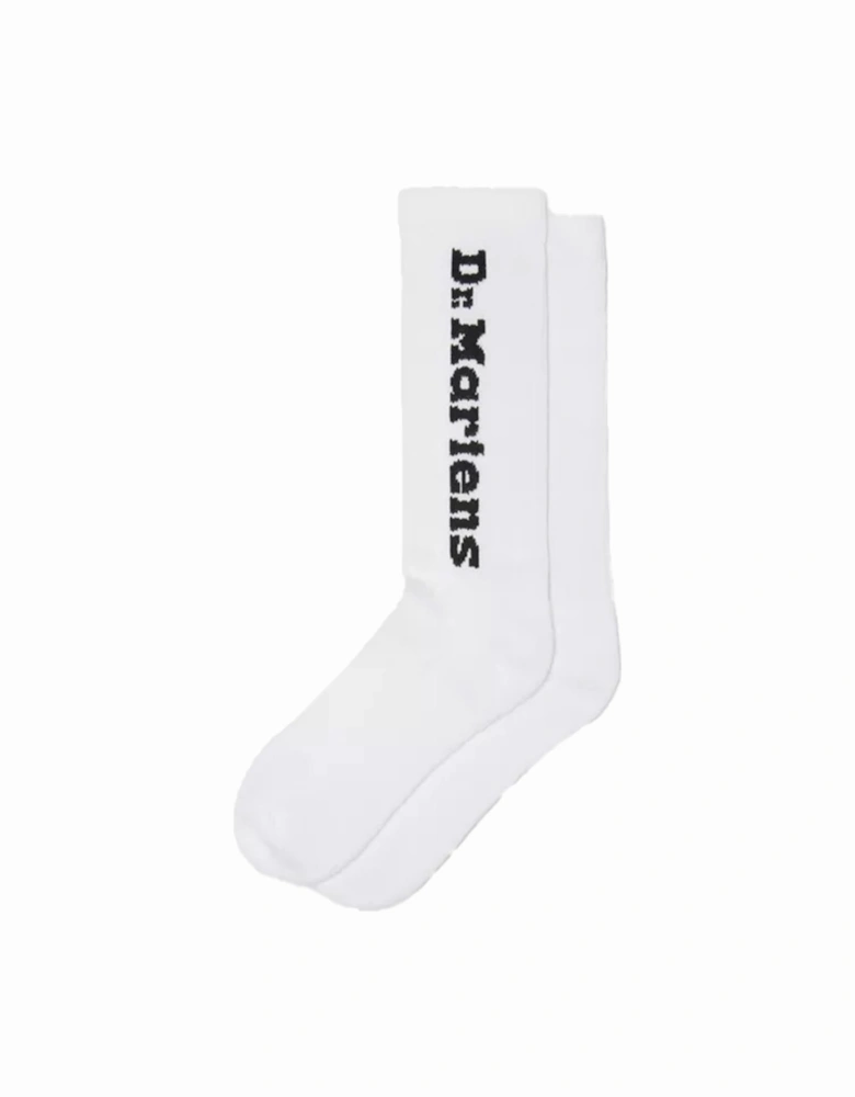 Dr. Martens Womens Vertical Logo Socks (White)