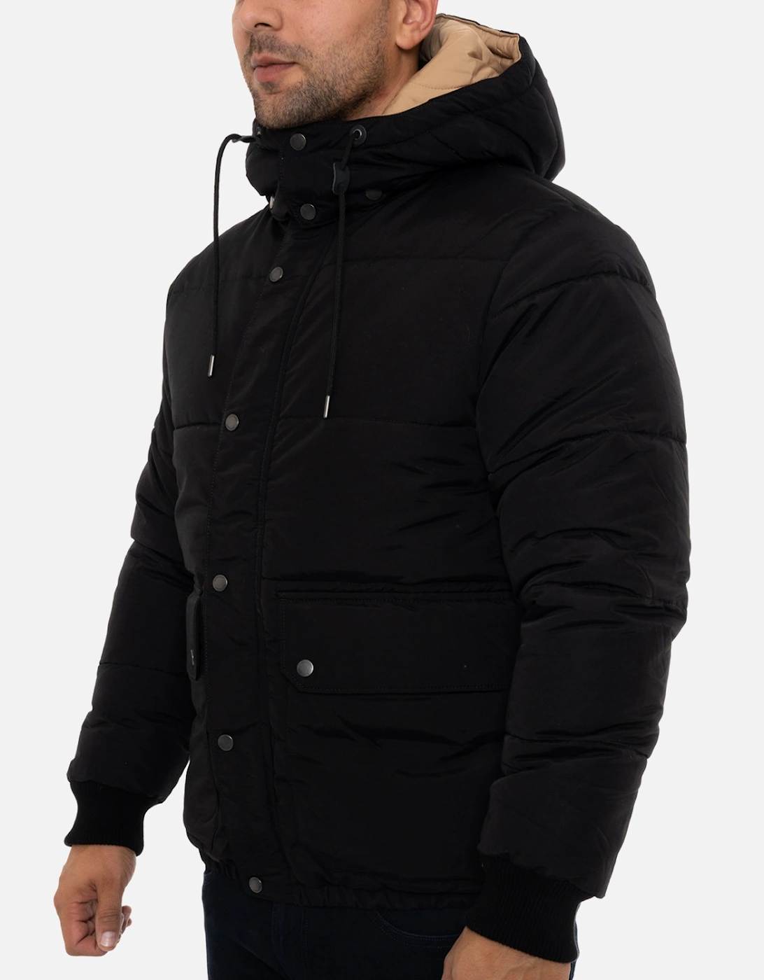 Mens Mountain Puffer Jacket (Black)