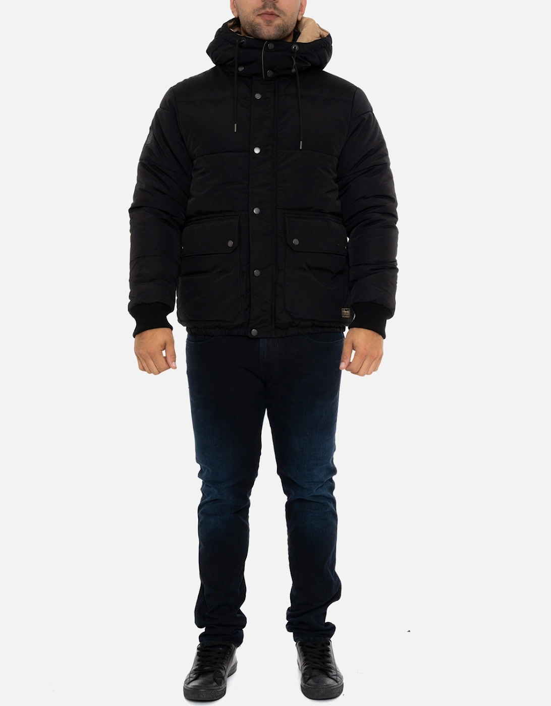 Mens Mountain Puffer Jacket (Black)