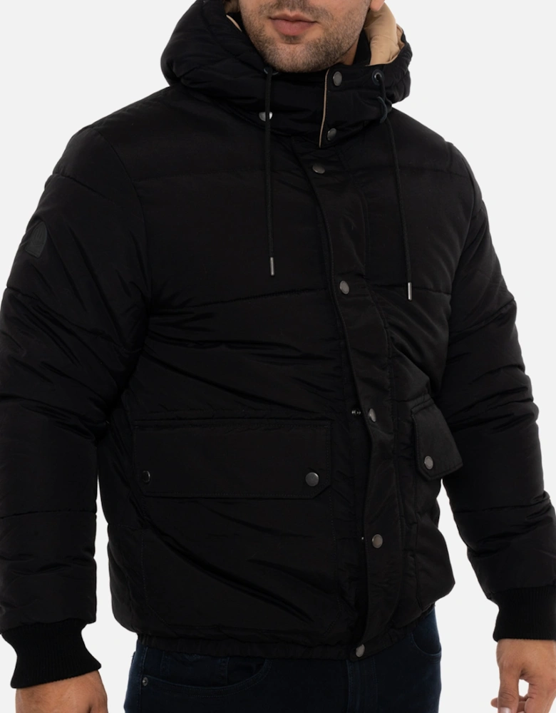 Mens Mountain Puffer Jacket (Black)