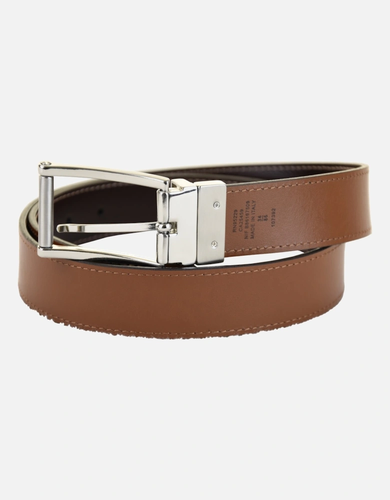 Mens Bream Casual Reversible Belt (Chocolate)