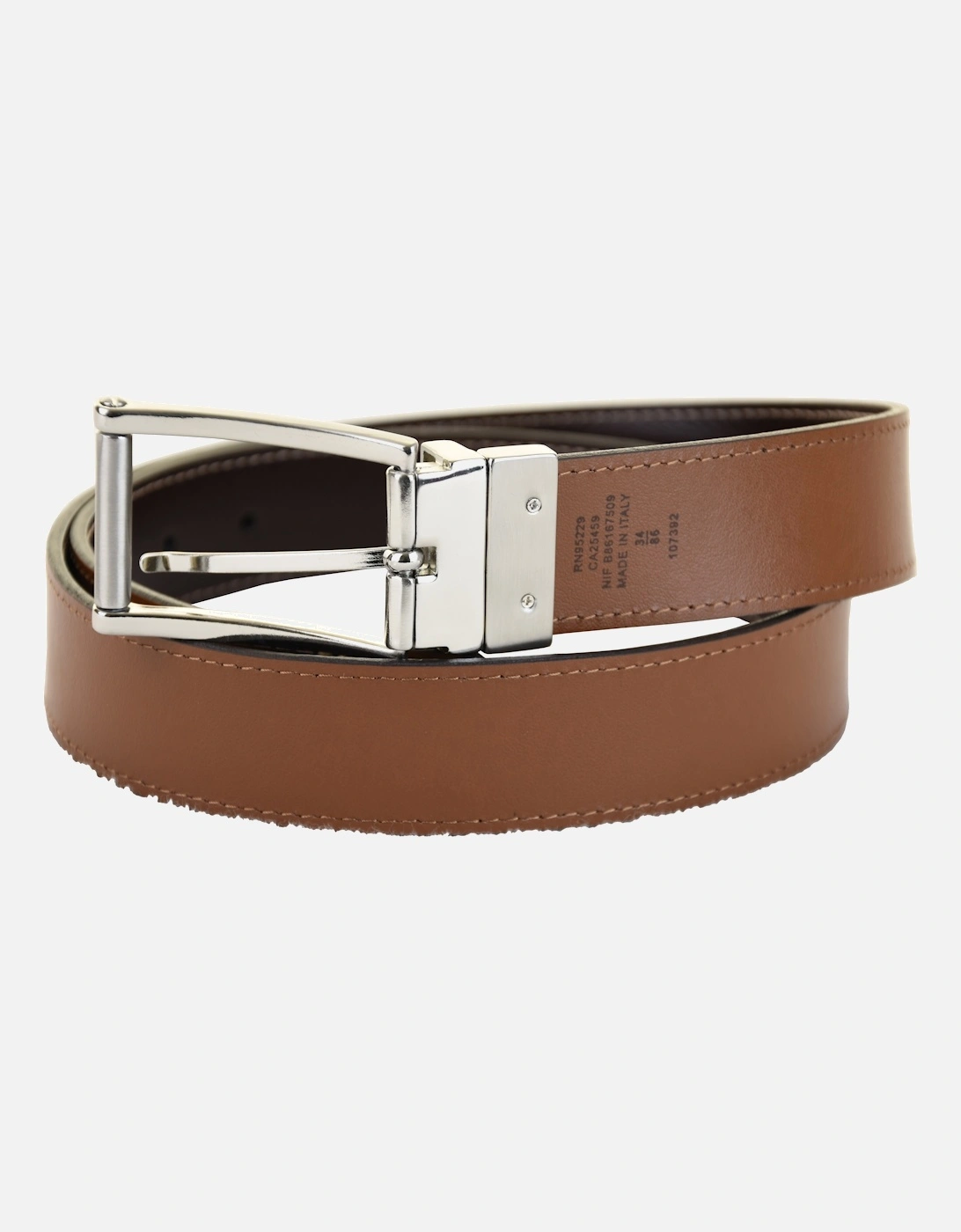 Mens Bream Casual Reversible Belt (Chocolate)