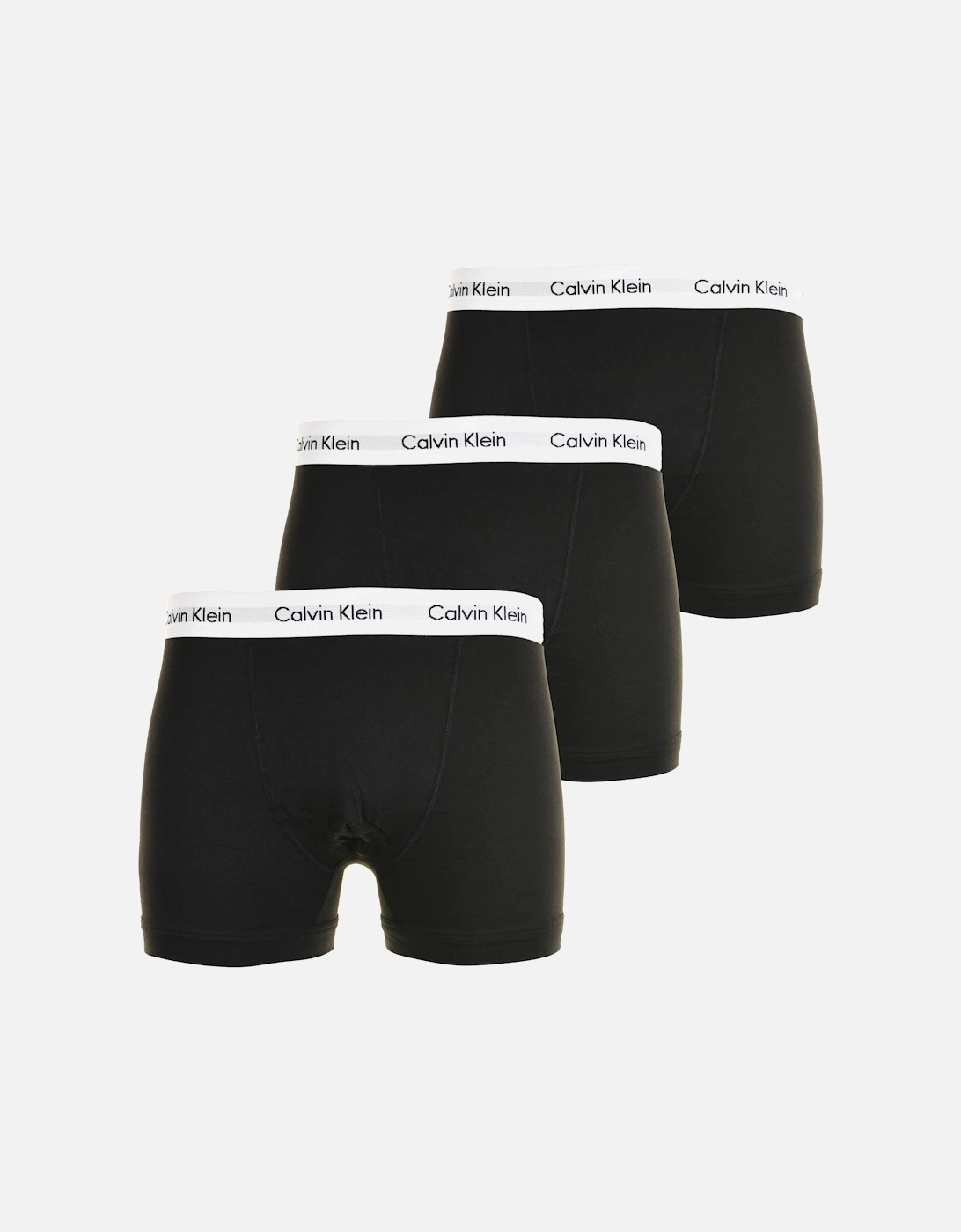 Mens 3 Pack Boxer Short Trunks (Black), 4 of 3
