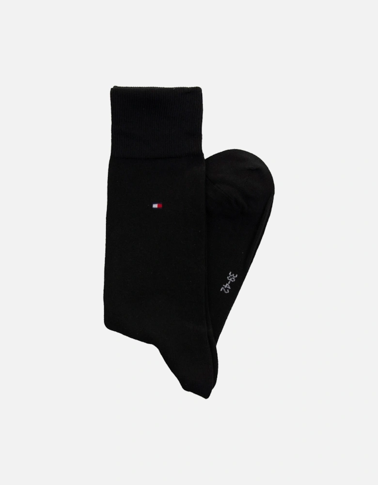 Tommy Hilfiger Mens Sock Check 2 Pack (Black)