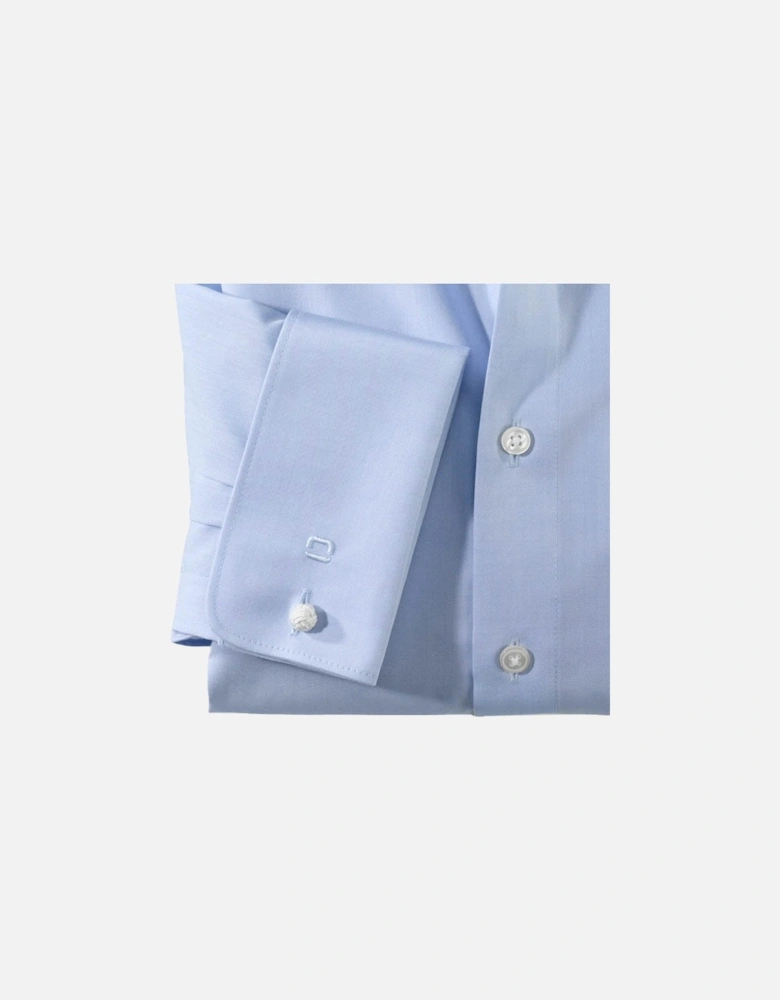 Mens L/S Double Cuff Shirt (Blue)