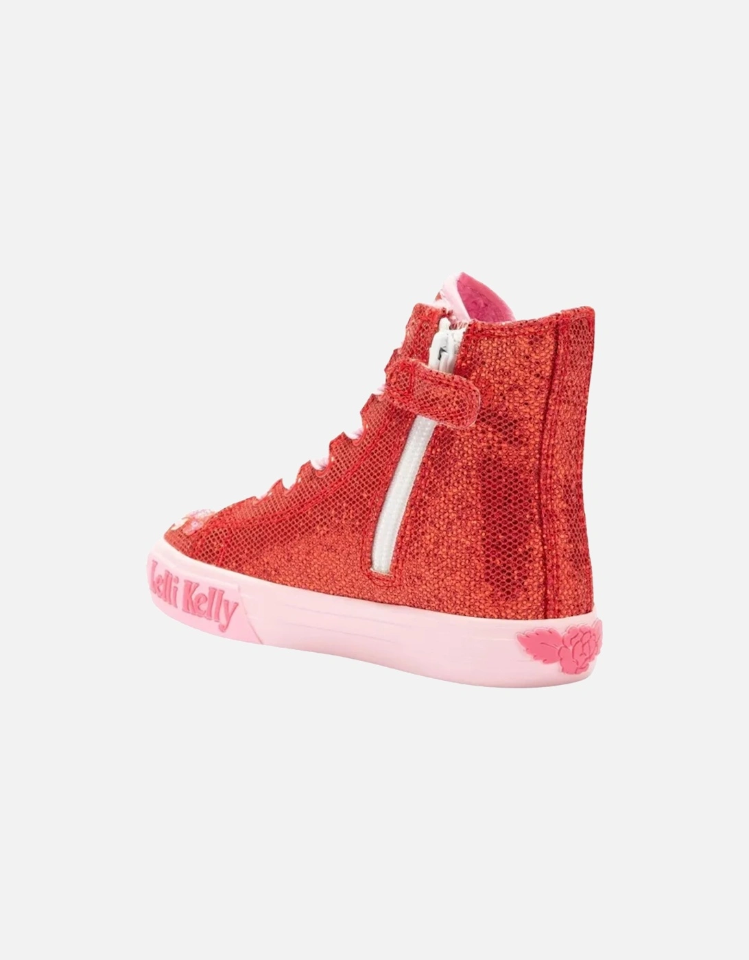 Juniors Dafne Red Glitter Boots (Red)