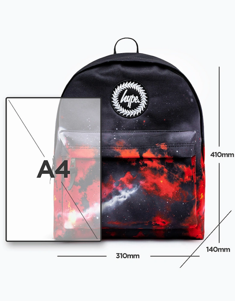 Sky/Space Print Backpack (Black)