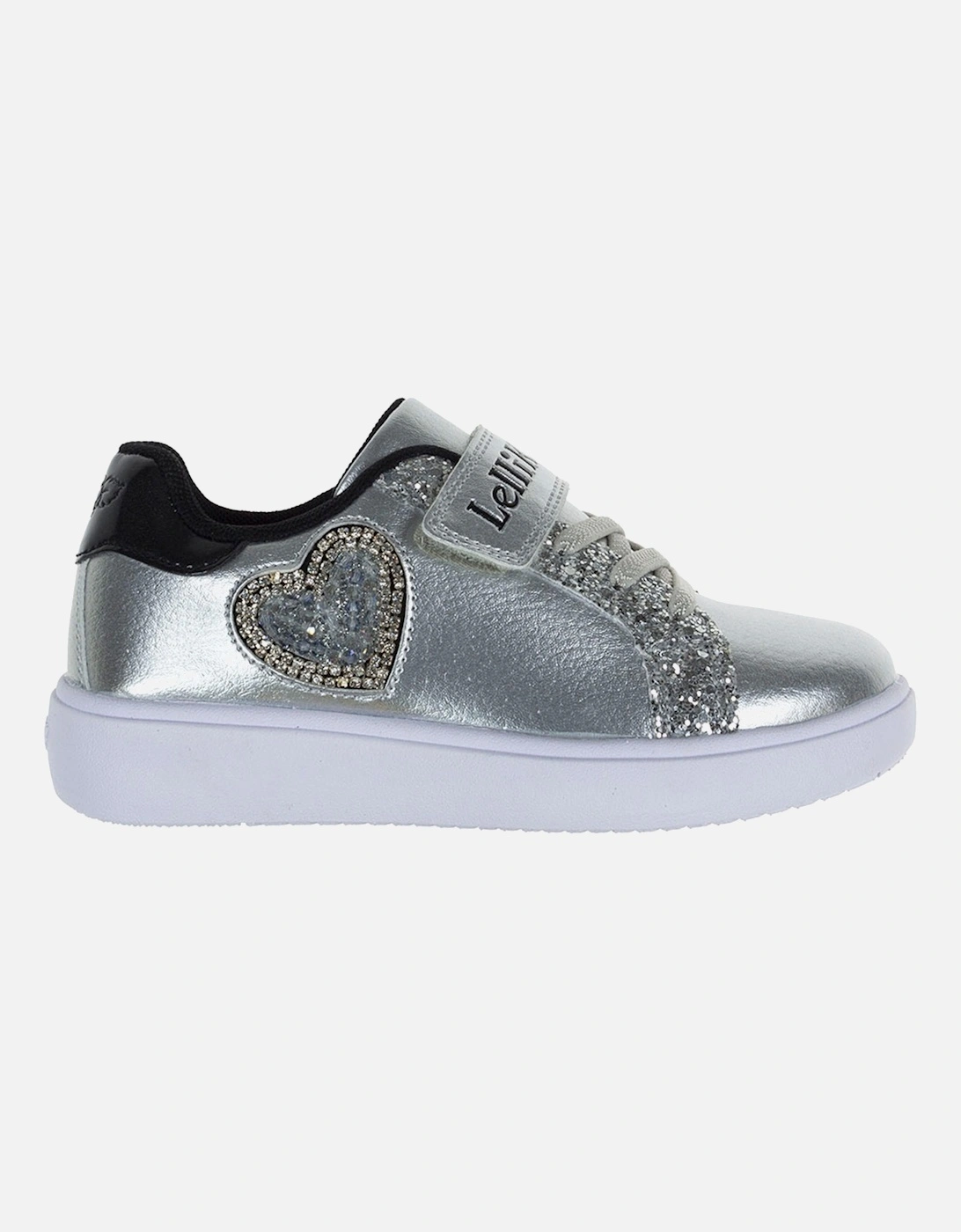 Juniors Love Metallic Trainers (Silver), 5 of 4