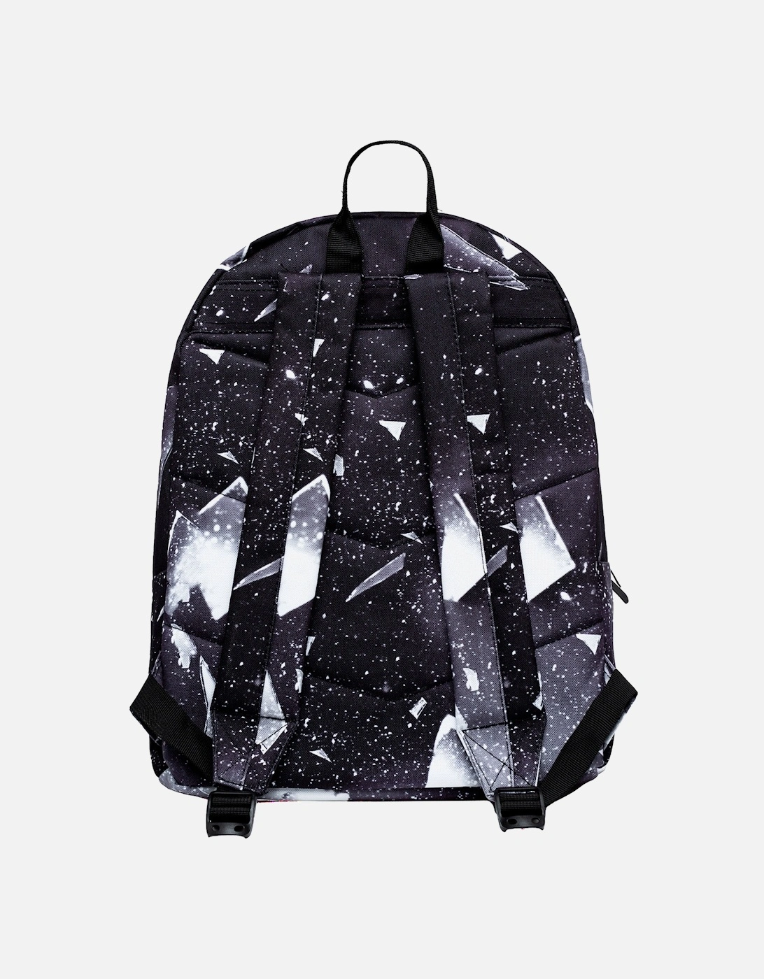 White Explosion Print Backpack (Black)