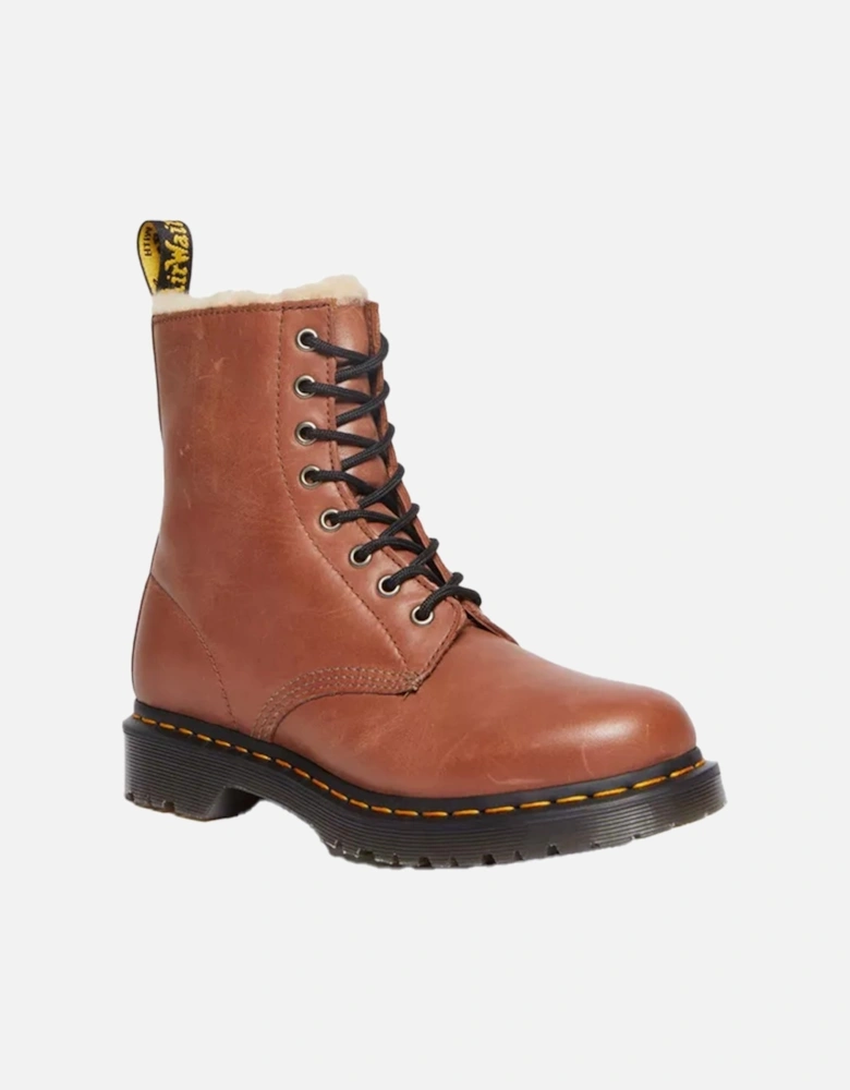 Dr. Martens Womens Serena Saddle Farrier Boots (Tan)