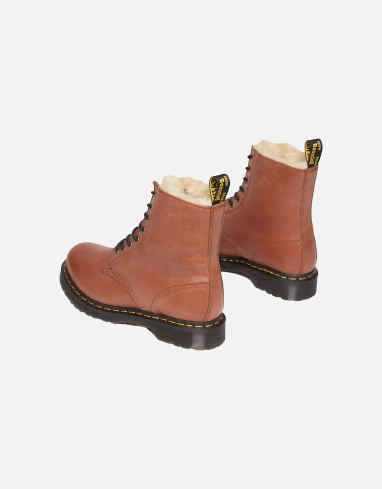 Dr. Martens Womens Serena Saddle Farrier Boots (Tan)