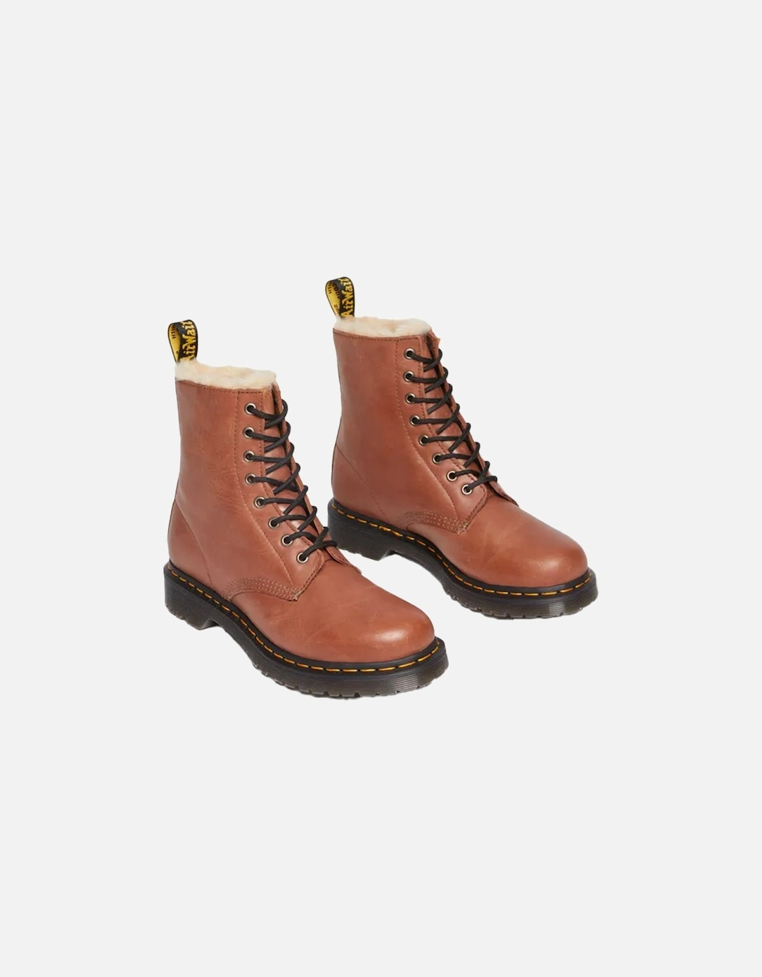 Dr. Martens Womens Serena Saddle Farrier Boots (Tan)