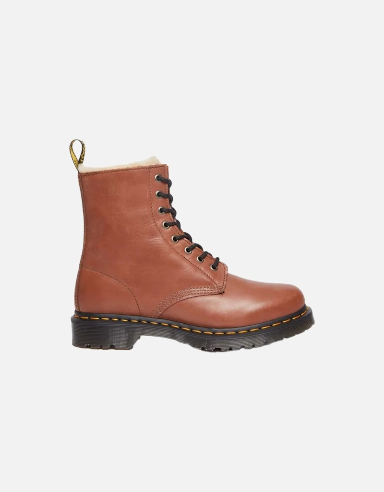 Dr. Martens Womens Serena Saddle Farrier Boots (Tan)