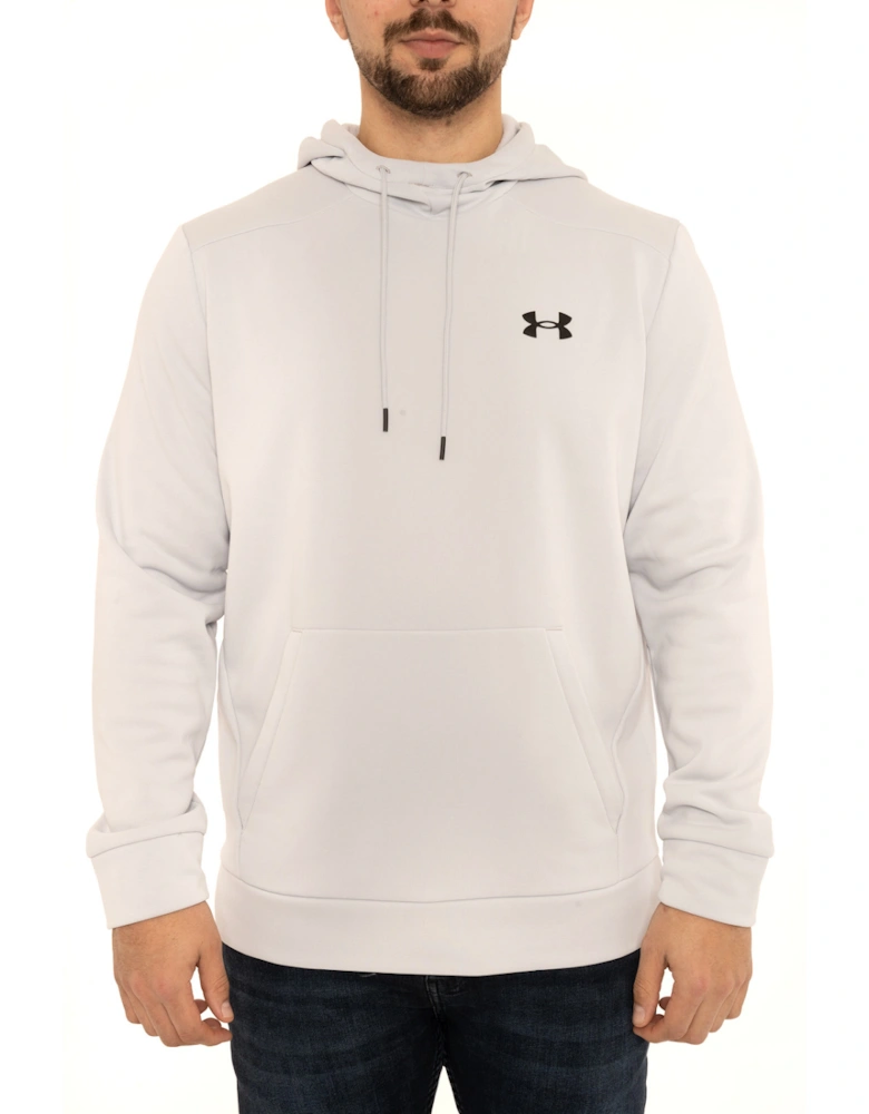 Mens Armour Fleece Hoodie (Light Grey)