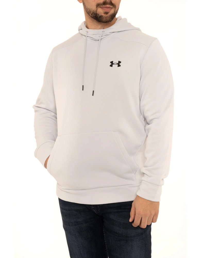 Mens Armour Fleece Hoodie (Light Grey)