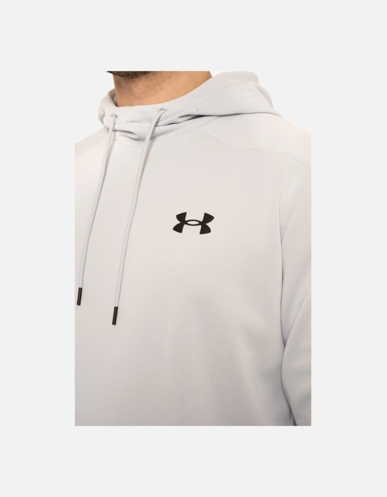 Mens Armour Fleece Hoodie (Light Grey)