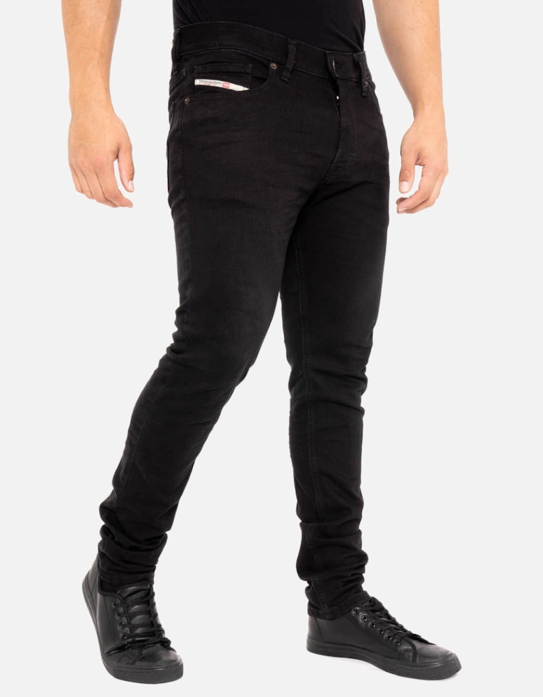 Mens D-Luster 0ELAY Slim Fit Jeans (Black)