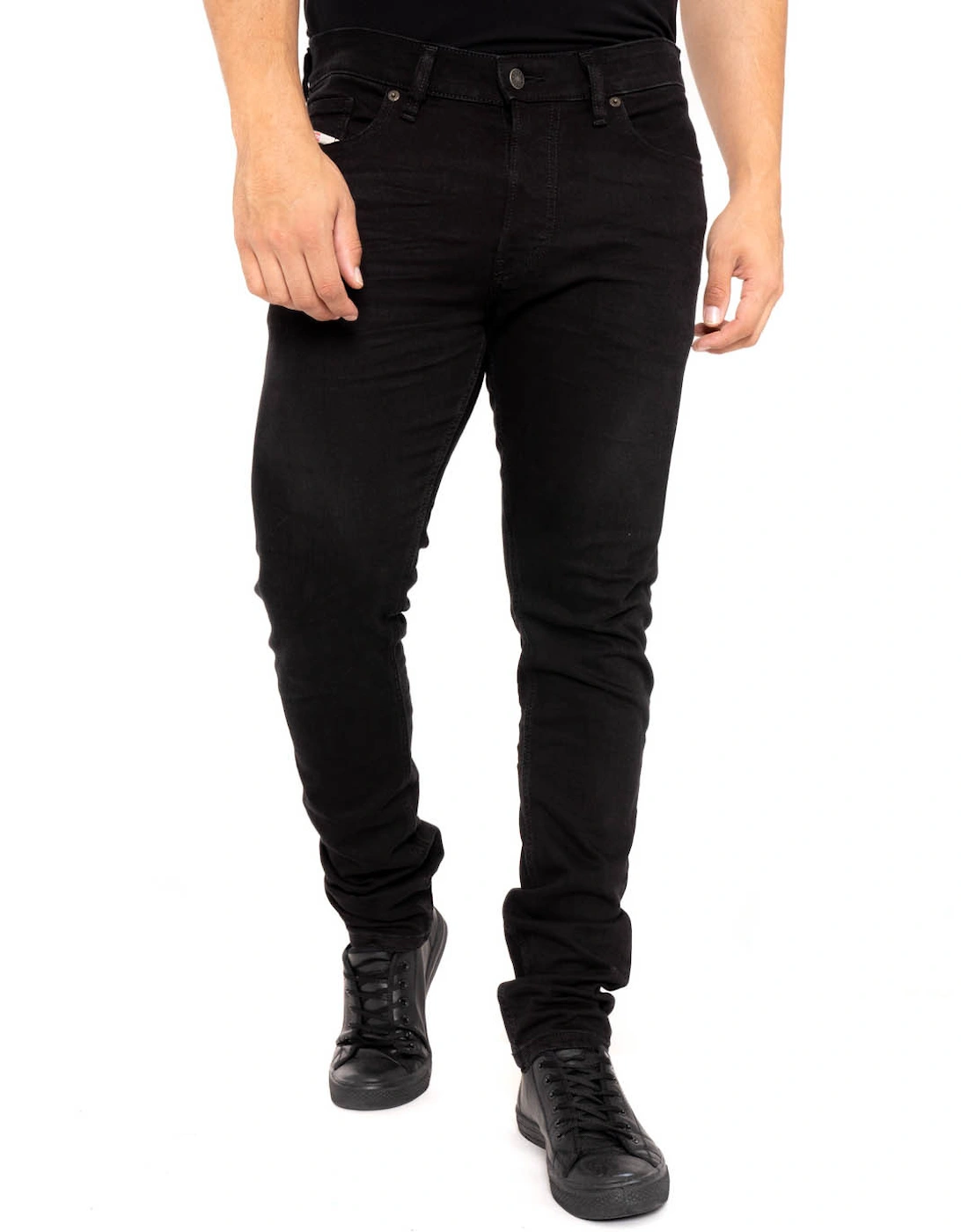 Mens D-Luster 0ELAY Slim Fit Jeans (Black)