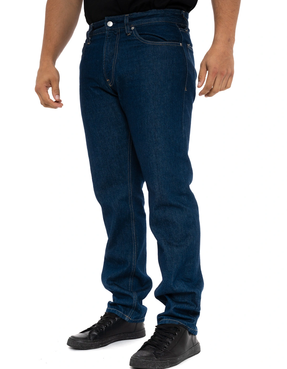 Mens Authentic Straight Jeans (Blue)