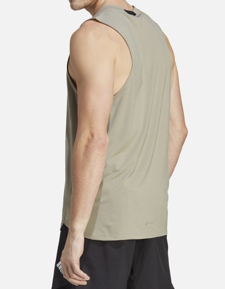 Mens D4 Training Tank Top (Taupe)