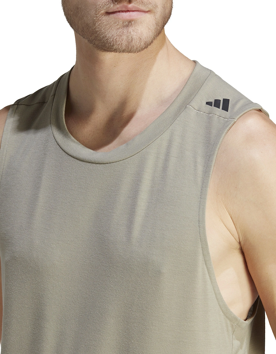 Mens D4 Training Tank Top (Taupe)