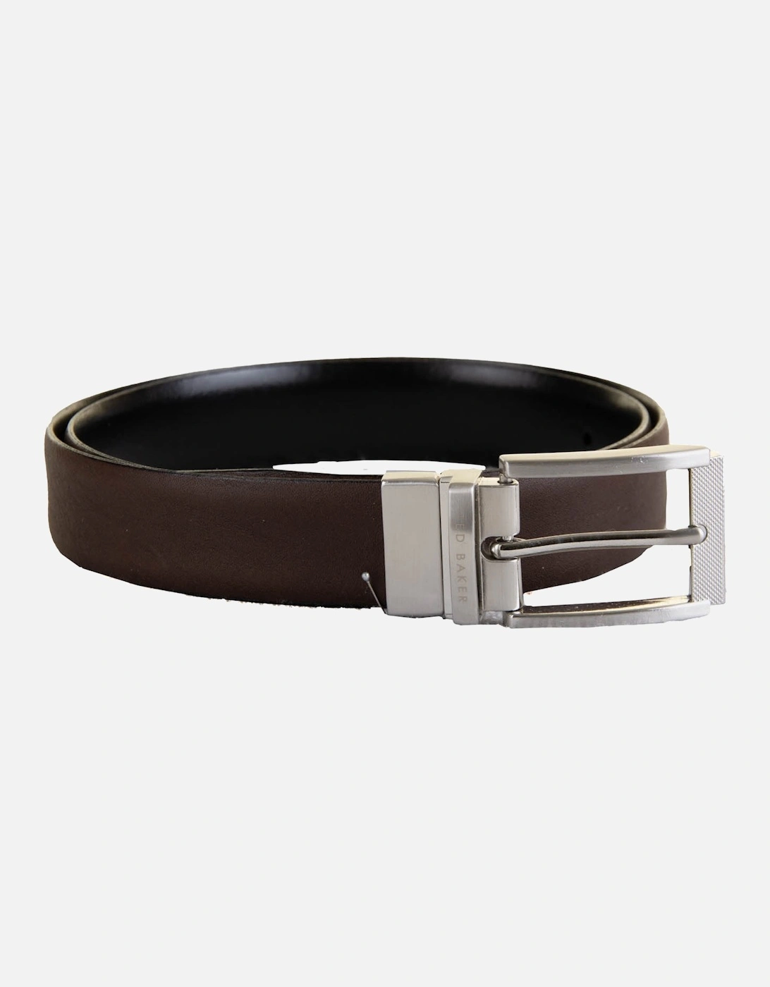 Mens Reva Reversible Texture Belt (Choc), 3 of 2