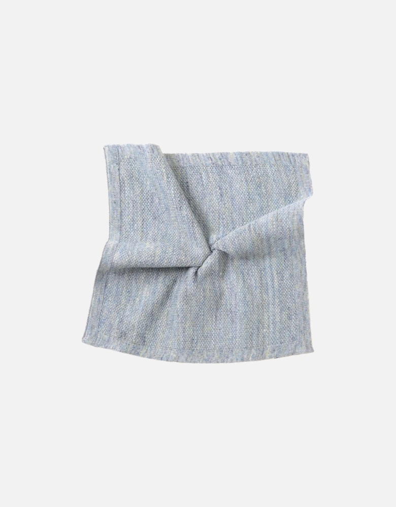 Mens Base Knitted Linen Handkerchief (Grey)