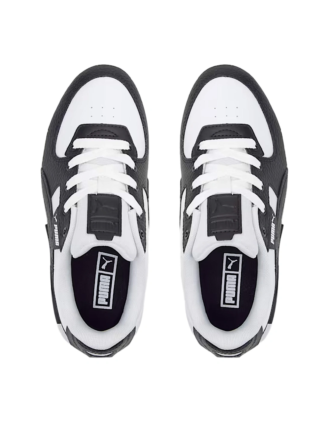 Youths Cali Dream Leather Trainers (White/Black)